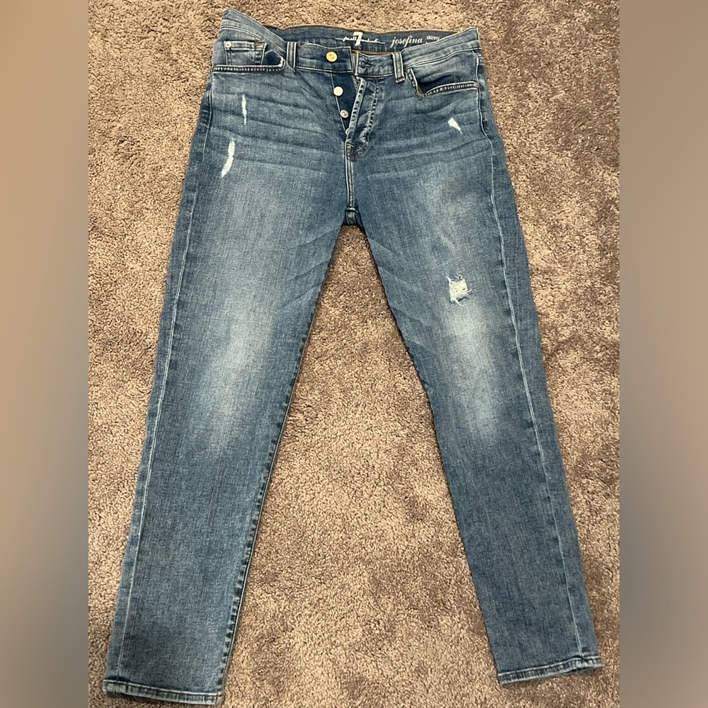 7 for all mankind women’s Josefina skinny boyfriend jeans